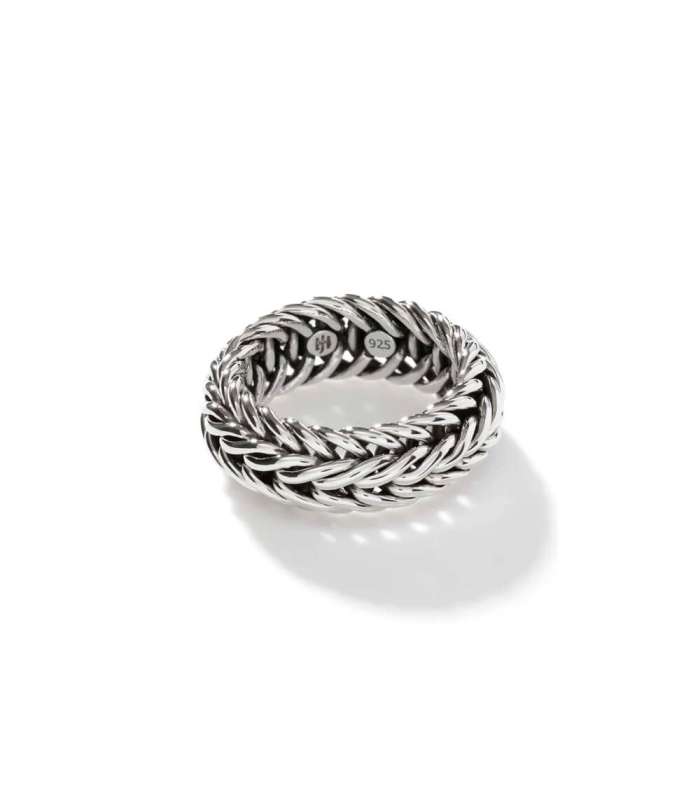 Kami Chain Band Ring, Sterling Silver