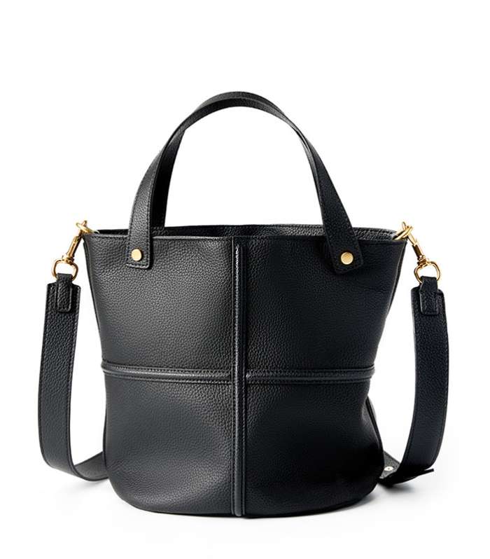AURA Retro Togo Leather Handbag